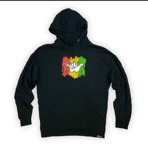BLACK RASTA HOODIE